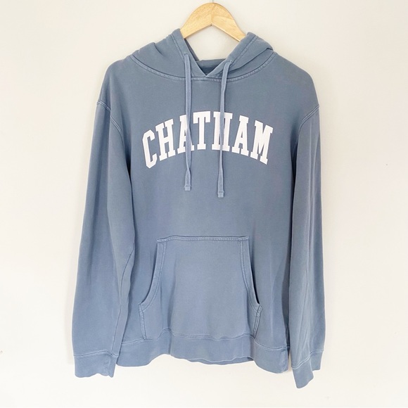 Vintage Tops - Chatham Cape Cod Blue Oversized Hoodie Sweatshirt Medium